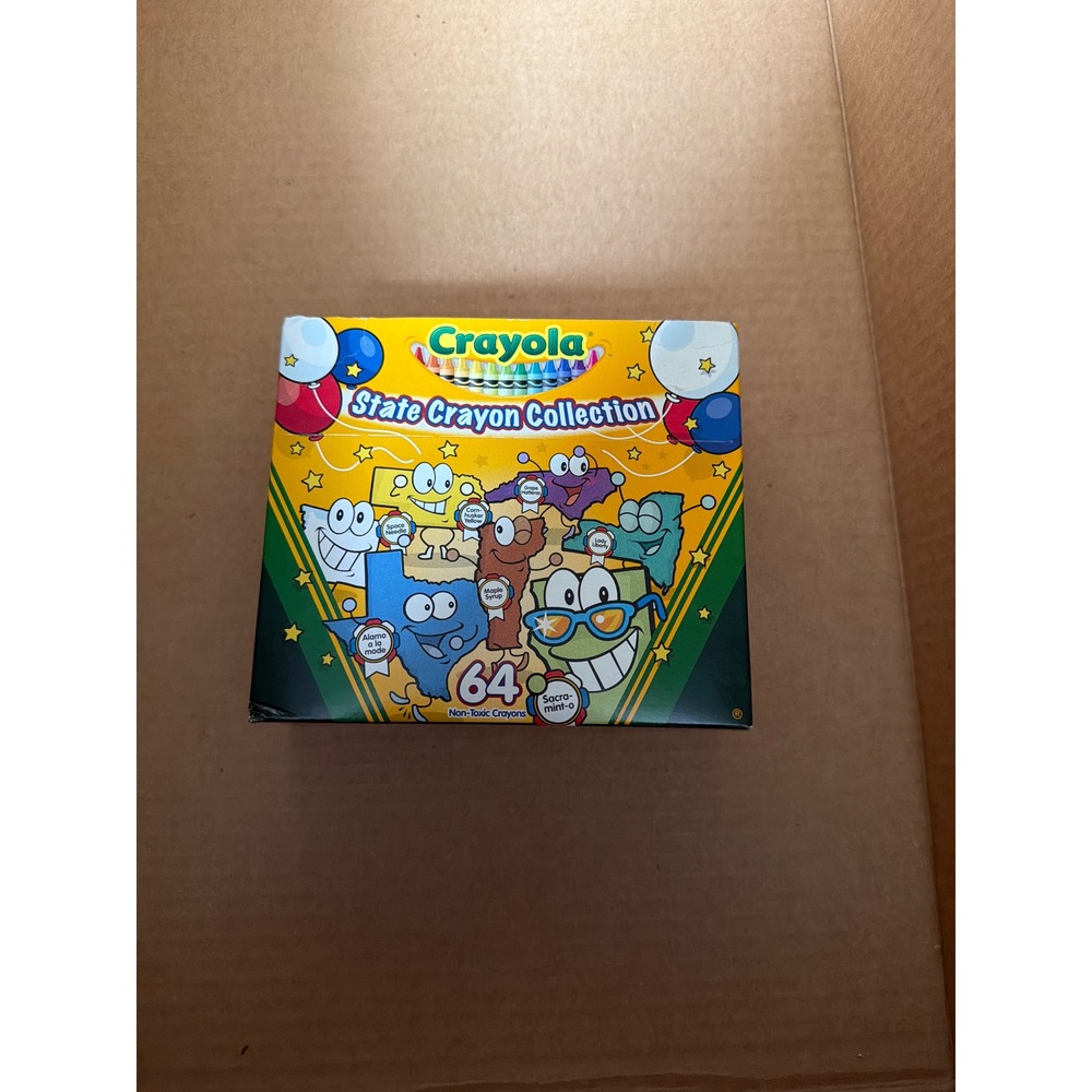 Crayola State Crayon Collection 64 Count Limited Edition 2004 Vintage Box USA